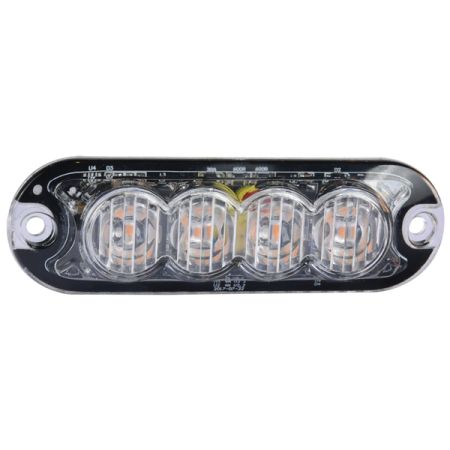 R10 R65 High Intensity 4 Amber LED Warning Light (12 flash patterns)