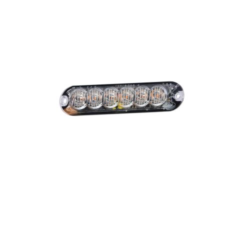 R10 R65 High Intensity 6 Amber LED Warning Light (12 flash patterns)