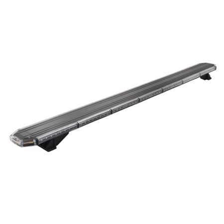 R65 Class 2 4-Bolt 4FT Clear Lens, Amber LED Light Bar (19 Flash Patterns) - 12/24V