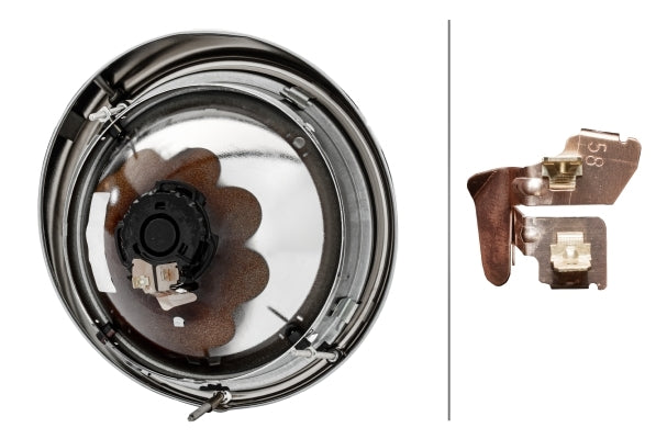 HELLA 1A8 001 156-011 Bulb Headlight for VW Beetle for right-hand traffic- right/left