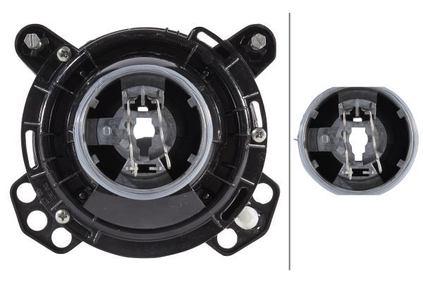 HELLA 1BL 006 349-011 Halogen/DE Insert Headlight 24/12V round Crystal clear Male- right/left