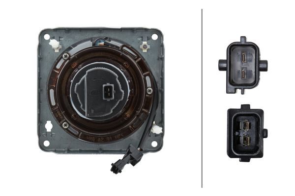 HELLA 1BL 008 087-027 DE Headlight for right-hand traffic- right