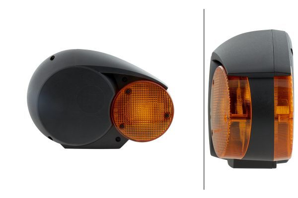 HELLA 1E3 996 160-107 Halogen Headlight Combi 133 12V round DEUTSCH plug- right