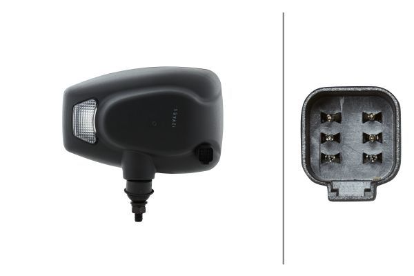 HELLA 1EE 996 174-357 Bulb Headlight Combi 220 12V/SAE DEUTSCH plug - left