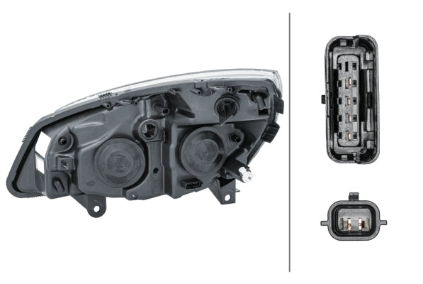 HELLA 1EG 008 862-181 Halogen Headlight for Renault Scénic II (JM0/1_) for right-hand traffic- right
