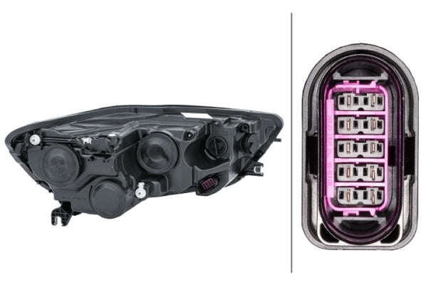 HELLA 1EJ 011 149-011 FF/Halogen Headlight for Audi A6 Avant (4G5, 4GD, C7) for right-hand traffic - left