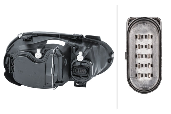 HELLA 1EL 007 700-051 DE/FF/Halogen Headlight for VW Golf IV (1J1) for right-hand traffic - left