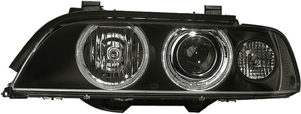 HELLA 1EL 008 053-571 DE/FF/Halogen Headlight for BMW 5 (E39) Black for right-hand traffic - left