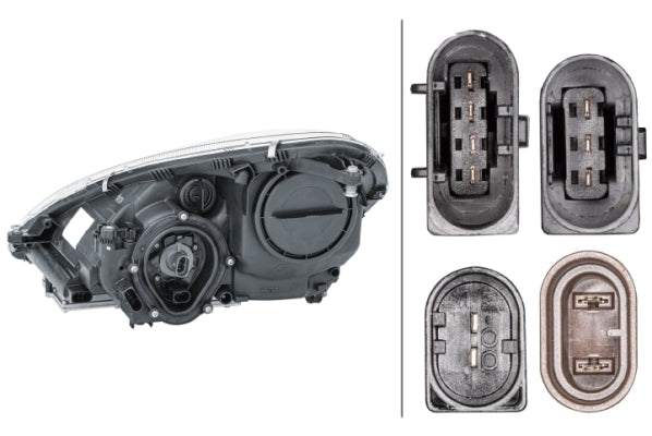 HELLA 1EL 008 361-721 Bi-Xenon Headlight for Mercedes-Benz Slk (R171) for right-hand traffic- right