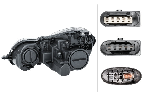 HELLA 1EL 009 260-561 Halogen/Bi-Xenon Headlight for Mercedes-Benz E-Class (W211) for right-hand traffic- right
