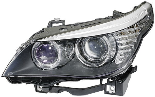 HELLA 1EL 009 449-061 DE/Halogen Headlight for BMW 5 (E60) SAE for right-hand traffic- right
