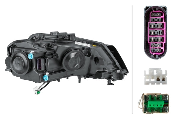 HELLA 1EL 009 648-391 LED/Bi-Xenon Headlight for Audi A3 (8P1) for right-hand traffic - left