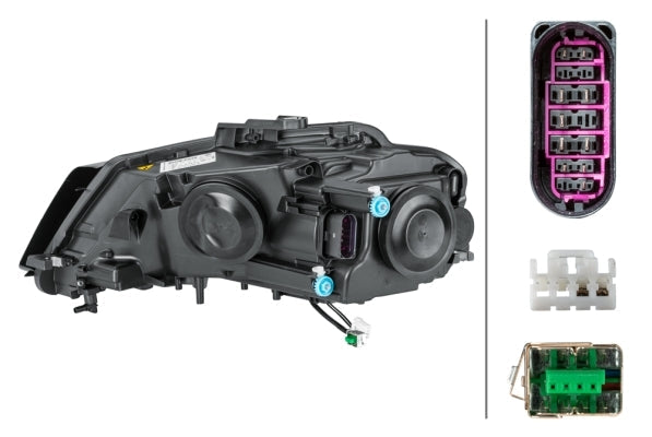 HELLA 1EL 009 648-401 LED/Bi-Xenon Headlight for Audi A3 (8P1) for right-hand traffic- right