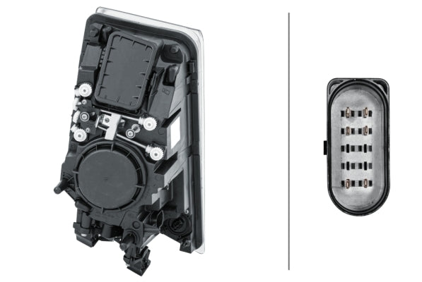 HELLA 1EL 010 478-091 Halogen/DE Headlight for right-hand traffic - left