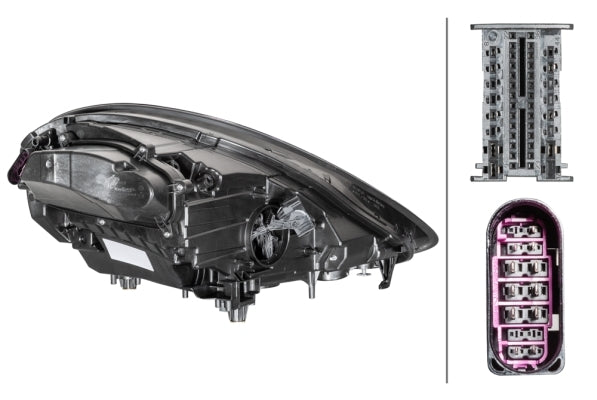 HELLA 1EX 012 222-511 Matrix Headlight for Porsche Panamera (971) for left-hand traffic/for right-hand traffic - left