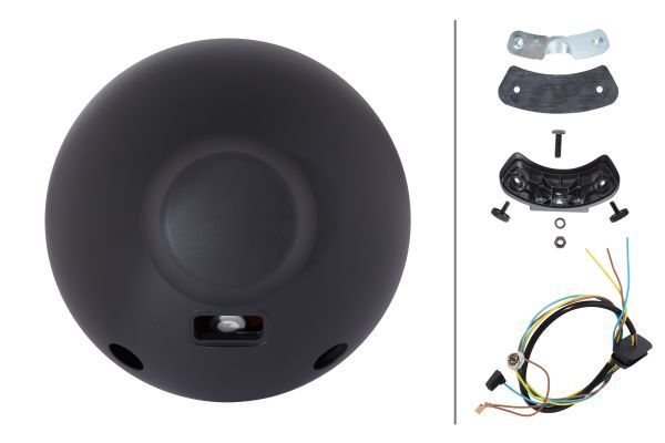 HELLA 1F8 007 560-301 Halogen-Spotlight Luminator Metal 24/12V round Clear diffusing lens Crystal clear Cable: 800mm - left /right