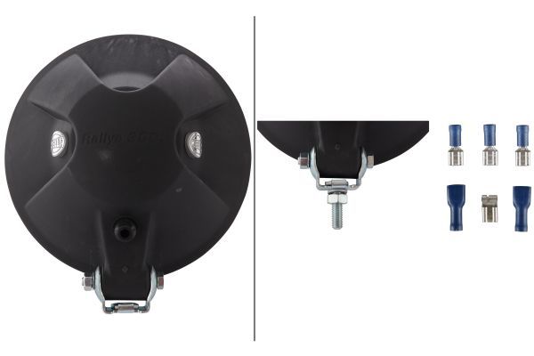 HELLA 1F8 009 797-321 Halogen-Spotlight Rallye 3003 12/24V round Clear diffusing lens Crystal clear- right/left