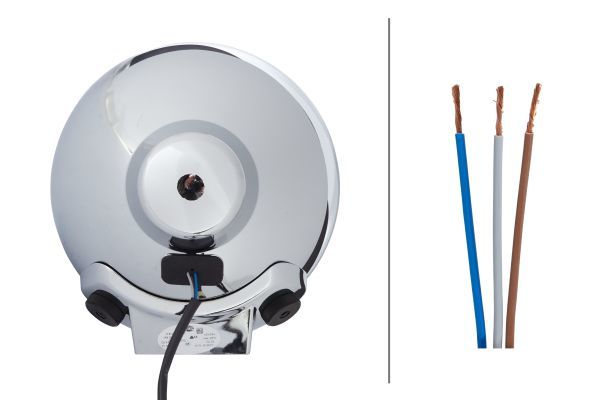 HELLA 1F8 016 560-021 LED-Spotlight Luminator LED 24/12V round Clear diffusing lens Crystal clear Cable: 800mm - left /right