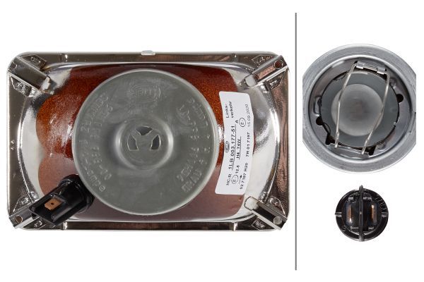 HELLA 1LB 003 177-511 Halogen Insert Headlight 12V - left /right