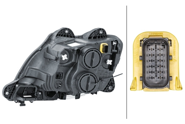 HELLA 1LD 010 116-601 Halogen/FF Headlight for DAF CF FA 370 for left-hand traffic- right