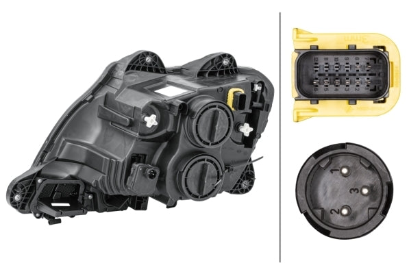 HELLA 1LD 010 116-621 FF/Halogen Headlight for DAF CF FA 370 for left-hand traffic- right
