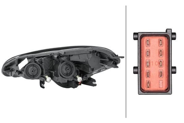 HELLA 1LF 011 830-081 LED/Halogen/FF Headlight for Opel Corsa E (X15) for left-hand traffic- right