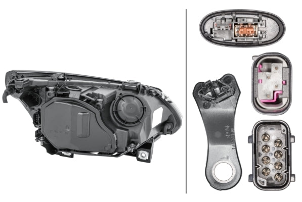 HELLA 1LL 163 081-001 Halogen/Bi-Xenon Headlight for BMW 5 (E60) for left-hand traffic - left