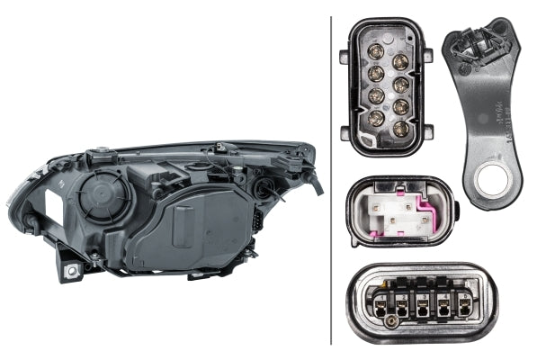 HELLA 1LL 163 082-001 Bi-Xenon Headlight for BMW 5 (E60) for left-hand traffic- right