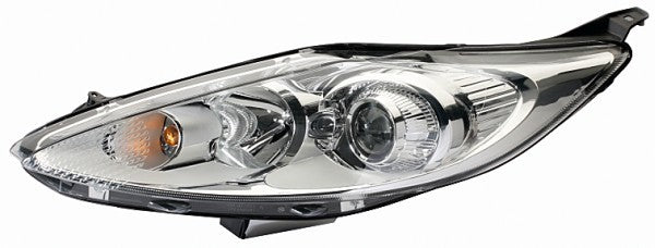 HELLA 1LL 247 045-371 DE/Halogen Headlight for Ford Fiesta VI (CB1, CCN) Ghia, Sport Chrome for left-hand traffic - left