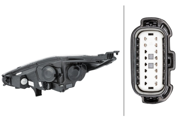 HELLA 1LL 354 803-101 Halogen Headlight for Ford Fiesta VI (CB1, CCN) for left-hand traffic- right