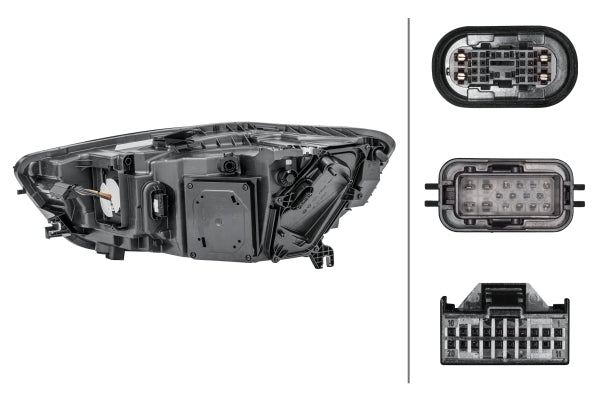 HELLA 1LX 011 151-441 LED Headlight for Audi A6 Avant (4G5, 4GD, C7) for left-hand traffic- right