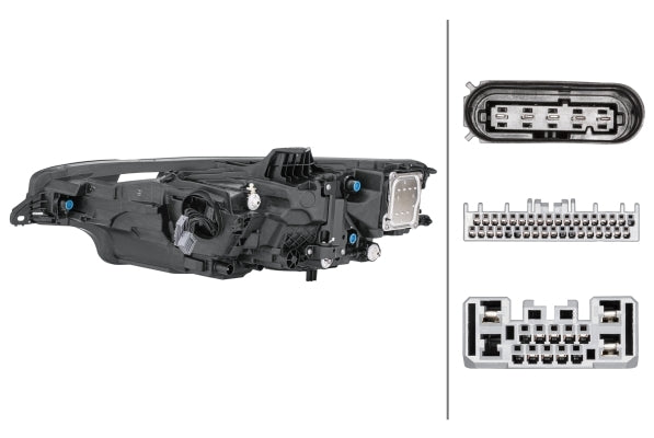 HELLA 1LX 013 501-941 LED Headlight for Volvo V60 II (225, 227) for left-hand traffic- right