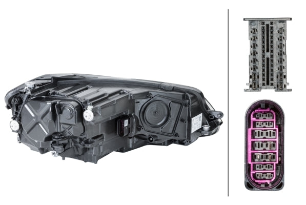 HELLA 1LX 013 924-711 LED Headlight for VW Golf VII (5G1, BQ1, BE1, BE2) for left-hand traffic - left