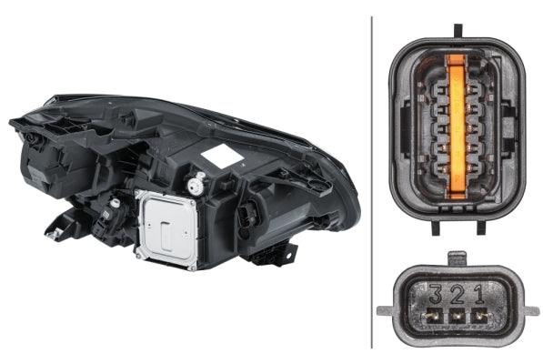 HELLA 1LX 013 930-931 LED Headlight for RENAULT CAPTUR II (HF_) for left-hand traffic - left