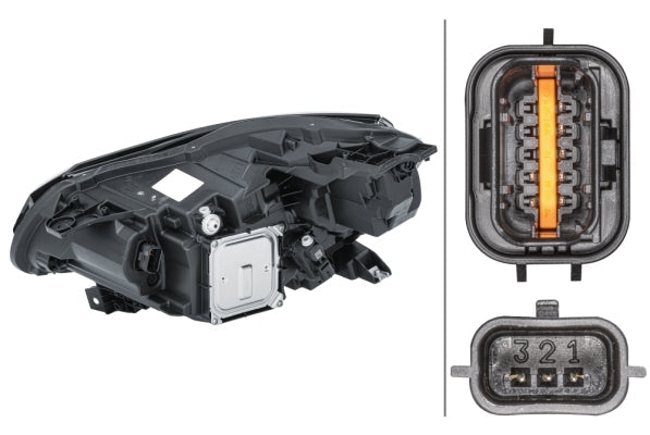 HELLA 1LX 013 930-941 LED Headlight for RENAULT CAPTUR II (HF_) for left-hand traffic- right