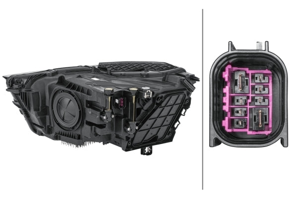 HELLA 1LX 354 870-041 Hybrid/Bulb Headlight for AUDI Q3 (F3B, F3N) for left-hand traffic- right