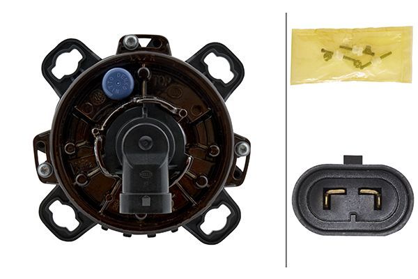 HELLA 1ML 247 042-227 Halogen/DE Headlight 90mm performance 24V round Hardened diffusing lens- right/left