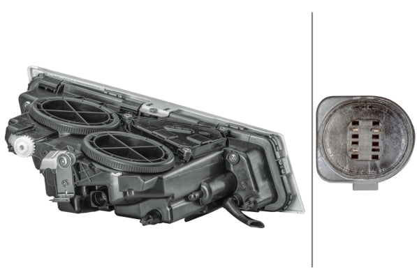 HELLA 1NL 010 477-211 DE-Front Fog Light for Volvo FH, FM Chrome - left