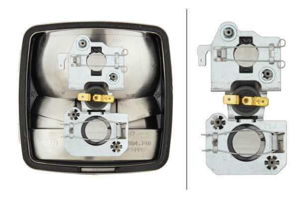 HELLA 1SA 990 185-101 Halogen Insert Headlight 12/24V rectangular Crystal clear Blade Terminal- right/left