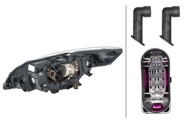 HELLA 1ZL 010 541-081 Halogen/DE Headlight for Ford Mondeo IV Turnier (BA7) for left-hand traffic- right