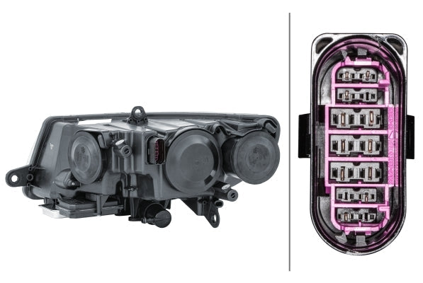 HELLA 1ZS 247 047-341 Halogen/FF/Bi-Xenon Headlight for Skoda Superb II Estate (3T5) for right-hand traffic- right