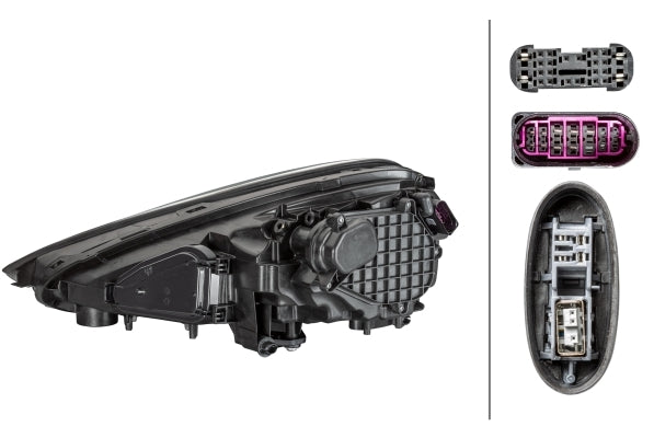 HELLA 1ZT 011 745-761 LED/Bi-Xenon Headlight for Porsche Cayenne (92A) for right-hand traffic/for left-hand traffic- right