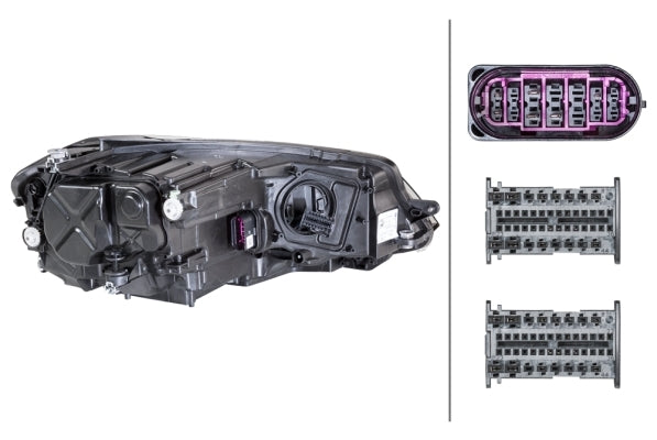 HELLA 1ZX 013 924-231 LED Headlight for VW Golf VII (5G1, BQ1, BE1, BE2) for left-hand traffic - left