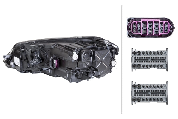 HELLA 1ZX 013 924-241 LED Headlight for VW Golf VII (5G1, BQ1, BE1, BE2) for left-hand traffic- right