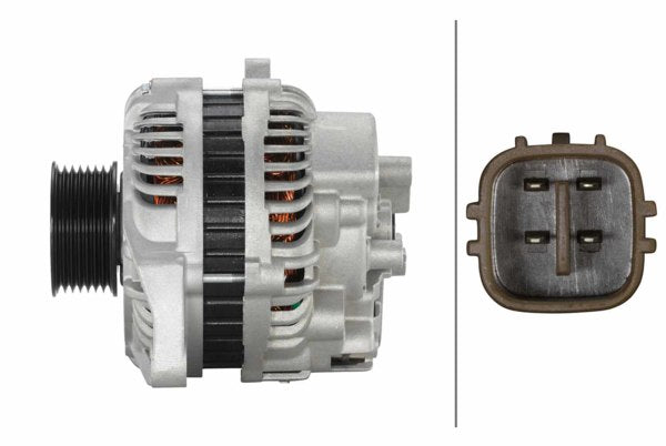 Alternateur HELLA 8EL 011 712-351 - 14V, 90A - Compatible Honda Civic VIII, IX, FR-V