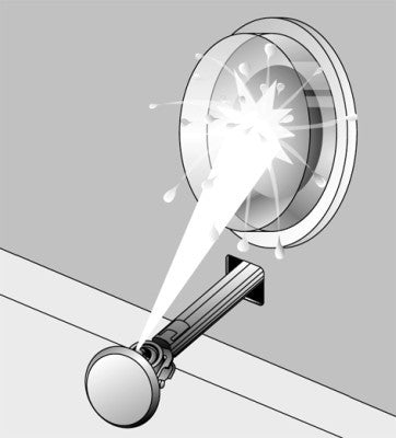 HELLA 8WT 008 549-101 Headlight Cleaning System 12V Electric Mono Pump One-hole Nozzle