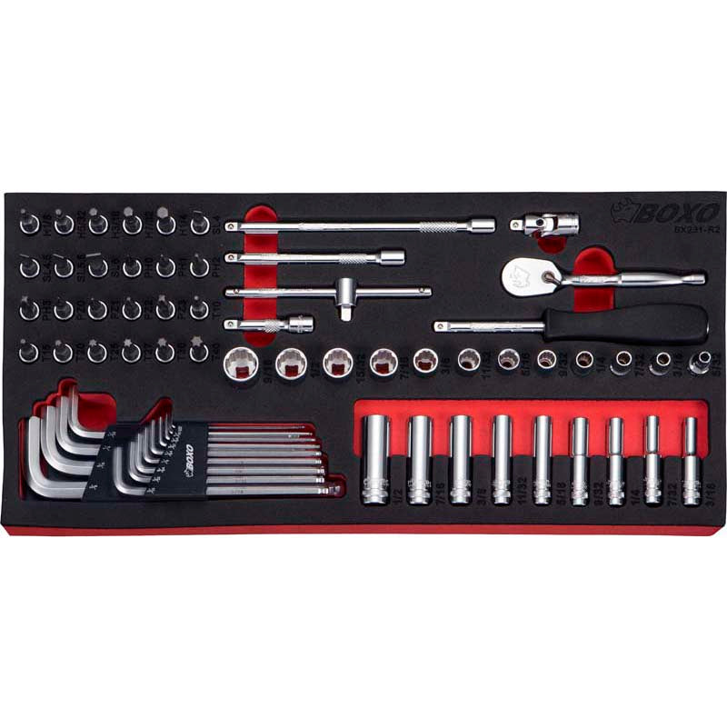 65Pc 1/4" Imperial Master Set-Boxo-Equipment