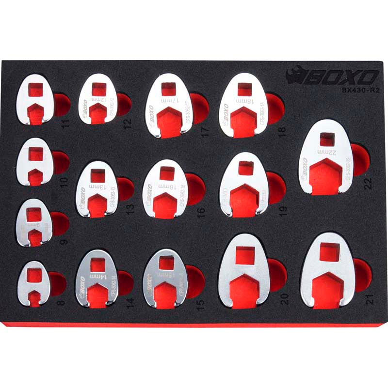 12PC 3/8" CROW FOOT WRENCH SET-Boxo-Equipment