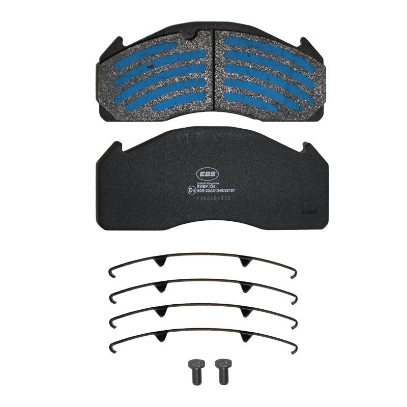 EBS EKBP.125 BRAKE PAD SET E11 - C/W FITTING KIT - DUCO - 98>
