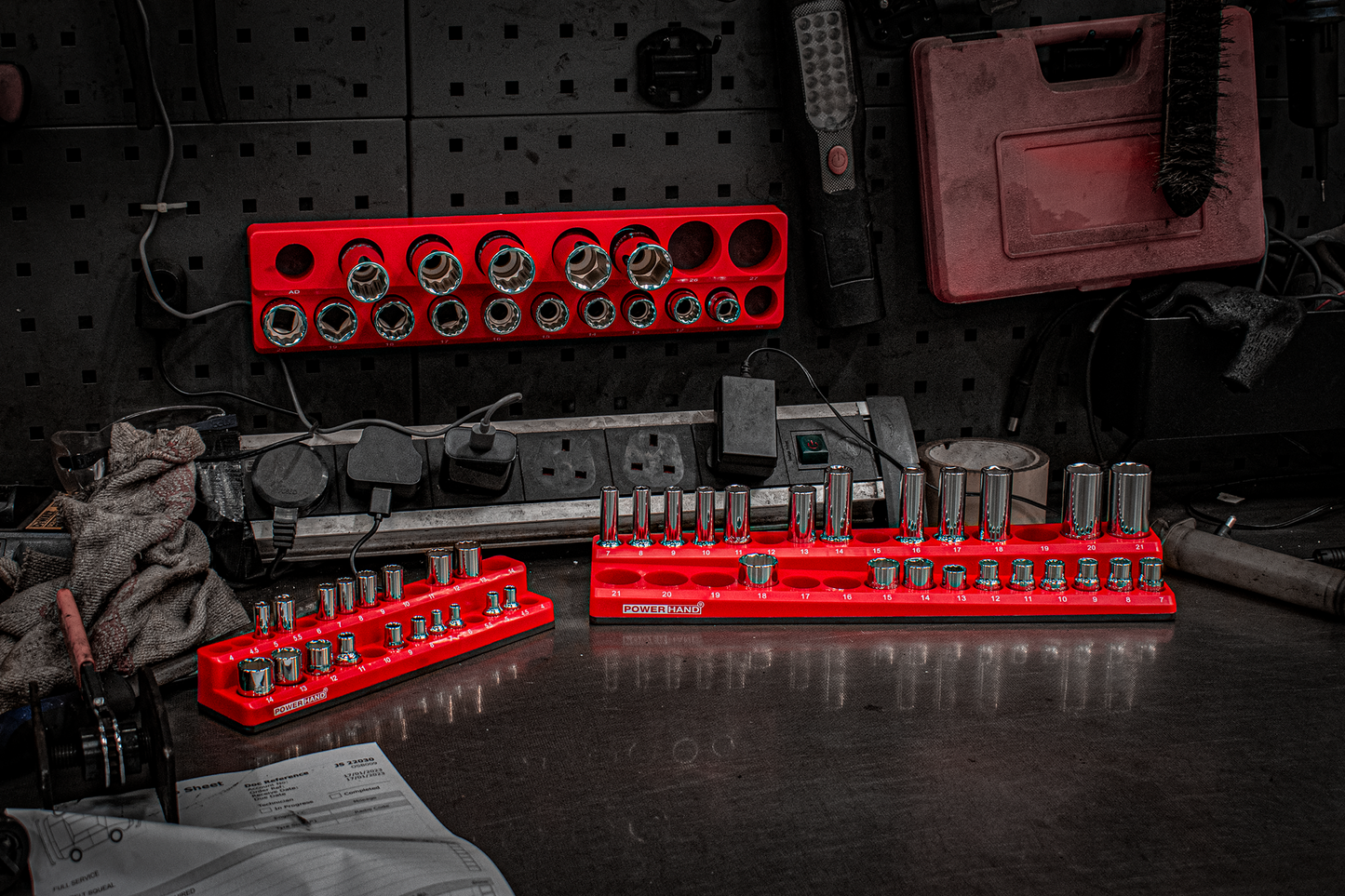 POWERHAND Magnetic Socket Organisers - 1/4", 3/8", 1/2" Drive Options Available